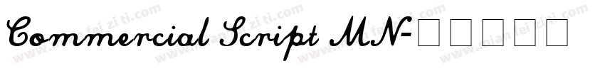 Commercial Script MN字体转换